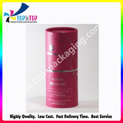 Beautiful Design Customized Size Cylinder Paper Cosmetic Packaging Tube